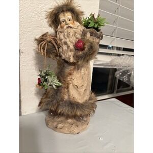 One hundred 80 rustic‎ Santa Claus cranberry star figure xmas